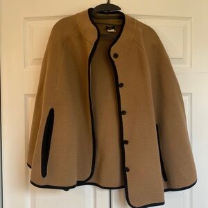 J Crew Brown and Black Cape/ Poncho Women’s Large